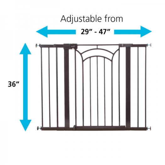 Safety 1st Decor Easy Install Tall Wide Gate Liliplum Kids